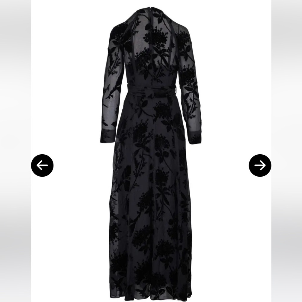 Elegant Black Floral Dress
